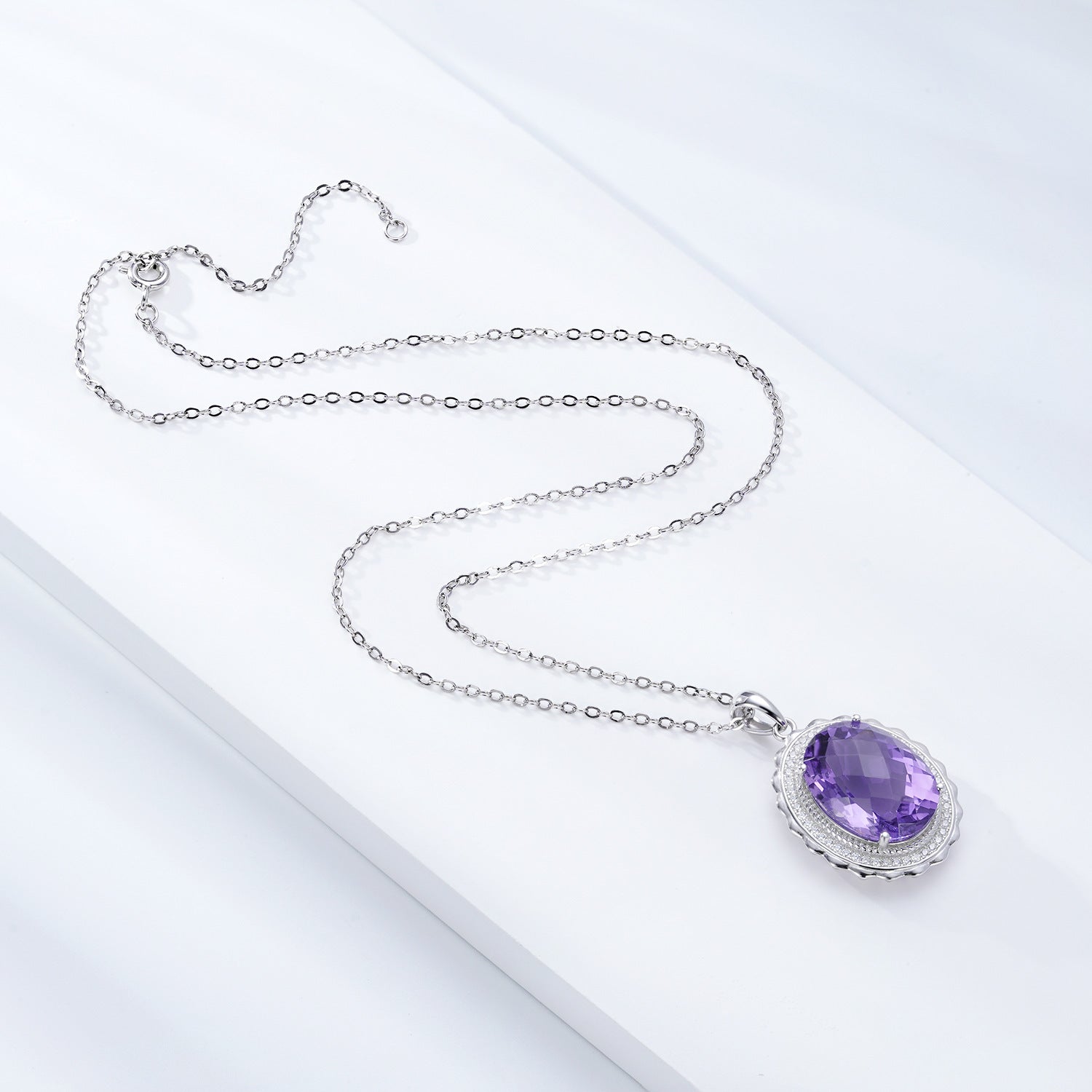 Lyxigt S925 silver halsband