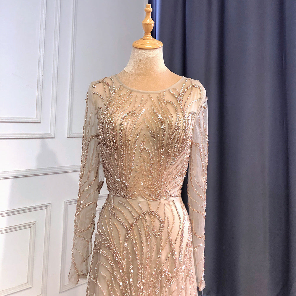 Beige Bloom klänning
