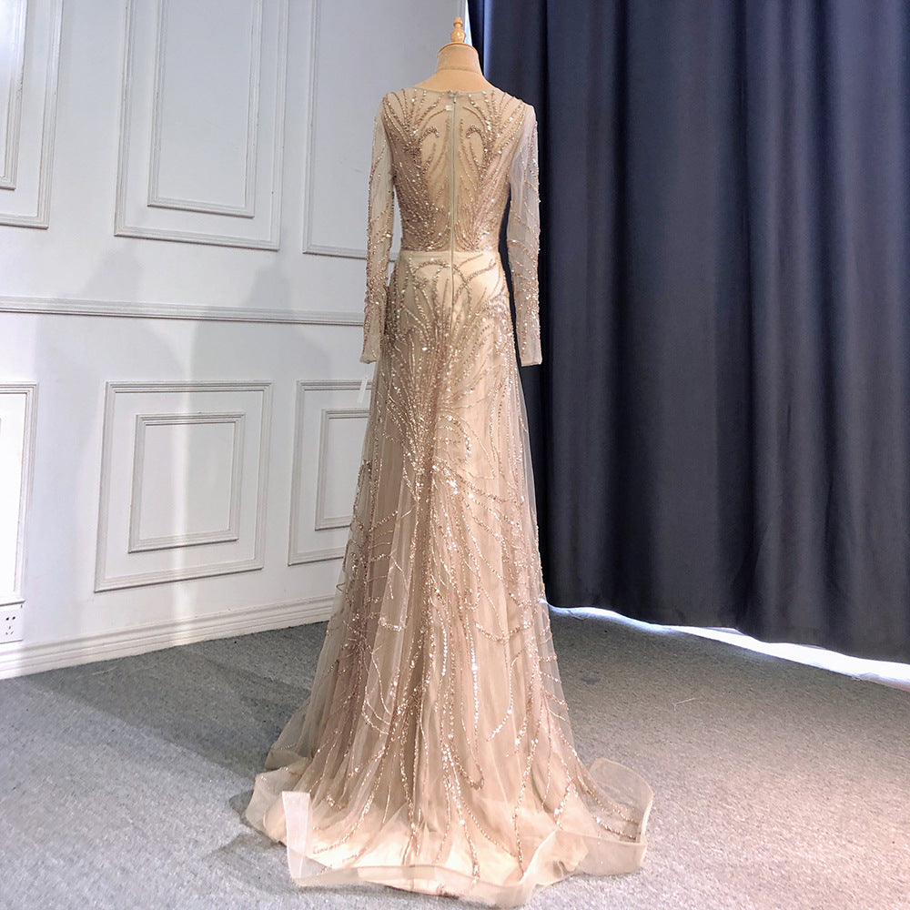Beige Bloom klänning