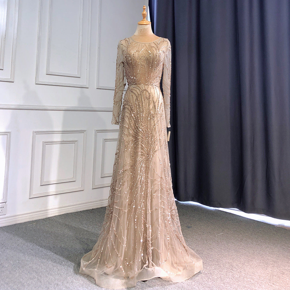 Beige Bloom klänning