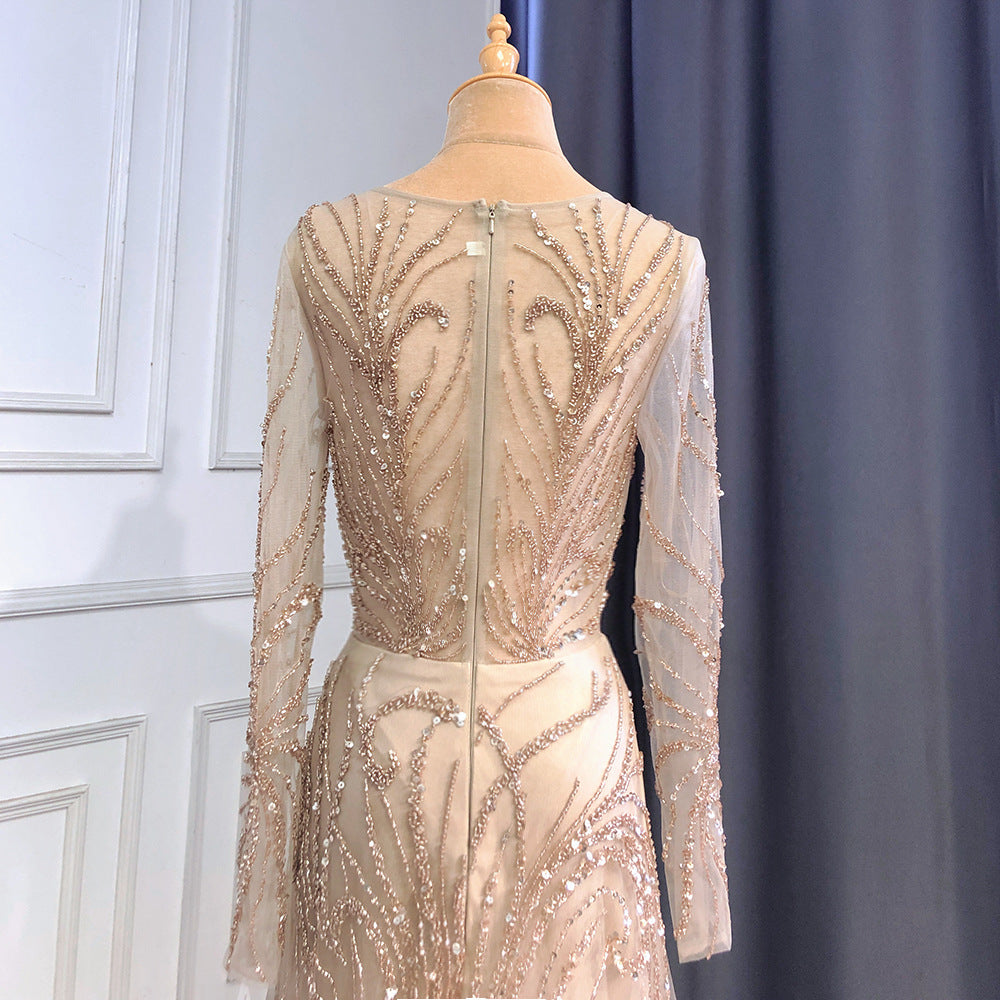 Beige Bloom klänning