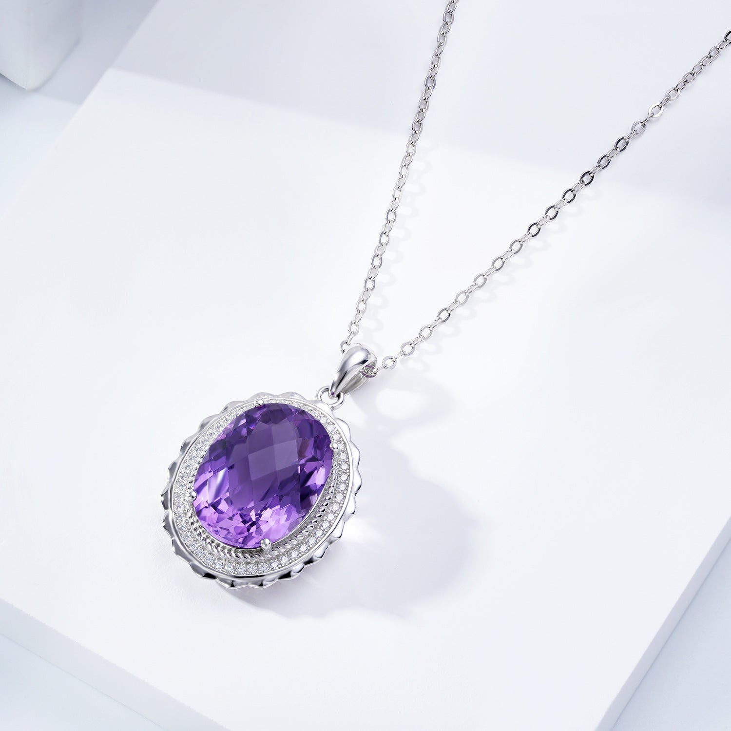 Lyxigt S925 silver halsband